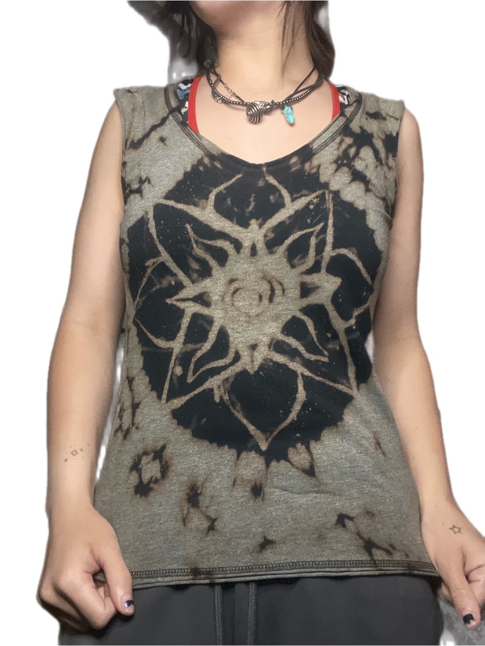 HANDMADE 1 of 1 Tie Dye Mandala Tank